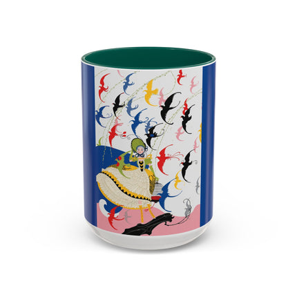 Flight of the Songbirds Colorful Mugs – Theatrical Whimsy & Colorful Harmony