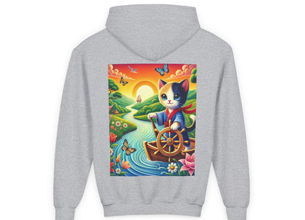 Sailor Kitten’s River Adventure Youth Heavy Blend Hooded Sweatshirt