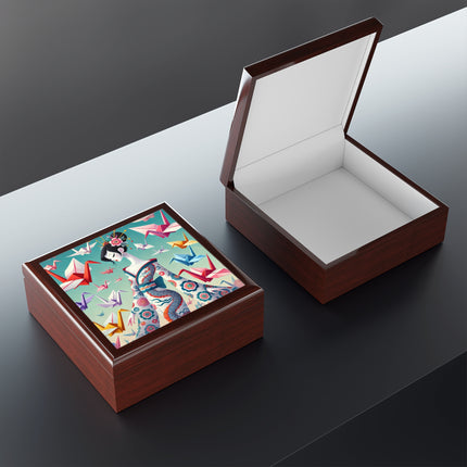 Origami Crane Jewelry Box