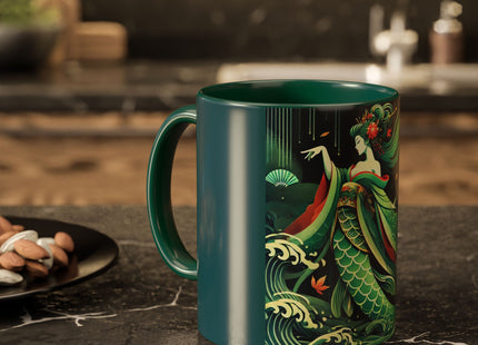Mermaid Queen Rising from the Deep Colorful Mugs (11oz, 15oz)