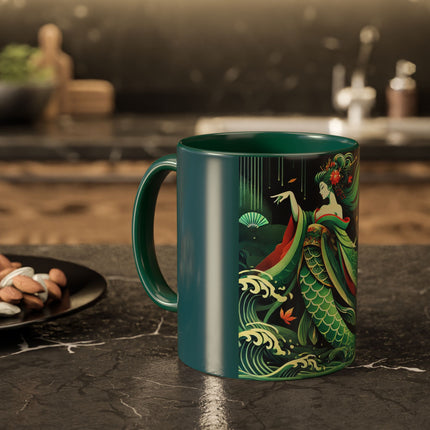 Mermaid Queen Rising from the Deep Colorful Mugs (11oz, 15oz)