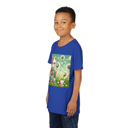 Geisha Kitten and the Dandelion Wish Youth Short Sleeve Tee