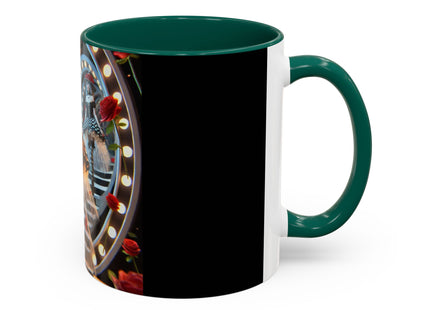 Halloween Witch Through the Mirror Colorful Mugs (11oz, 15oz)