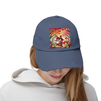 The Dragon Fairy’s Dance Unisex Distressed Cap