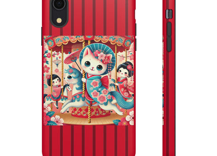 Geisha Kitten's Enchanted Carousel Phone Cases