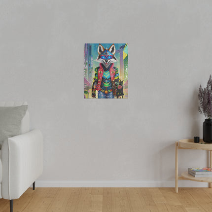 Cyber Hyena Matte Canvas, Stretched, 0.75"