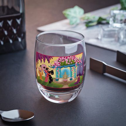 A Dance of Colors and Serenity by Carlo Chiostri Whiskey Glass