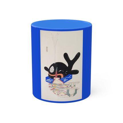 Illustrations of Japanese Toys Pl.009 by Kawasaki Kyosen Colorful Mugs, 11oz
