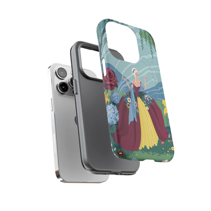 🌹🌿 The Willow Garden Promenade Phone Case – Art Deco Floral Elegance