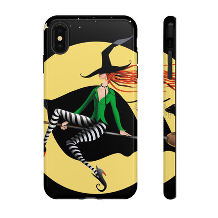 A Witch’s Moonlit Flight Phone Cases