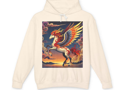 Flame-Winged Horse at Sunset Hoodie