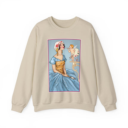 The Enchanting Painter: A Fairy's Artistic Touch Heavy Blend™ Crewneck Sweatshirt