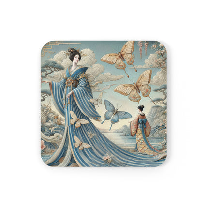 Butterfly Empress Coaster – Graceful Butterflies & Timeless Elegance