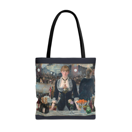 A Bar at the Folies-Bergère by Edouard Manet Tote Bag (AOP)