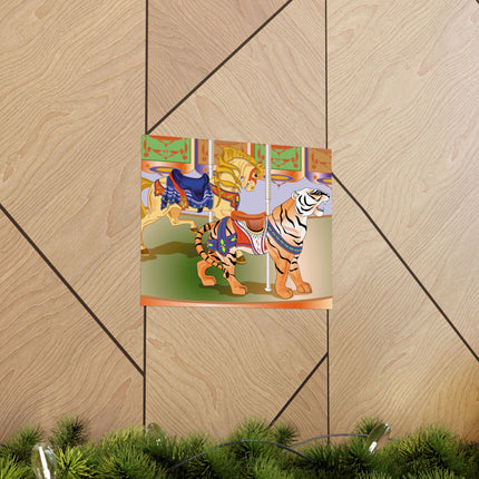 Carousel Splendor Premium Matte Horizontal Poster