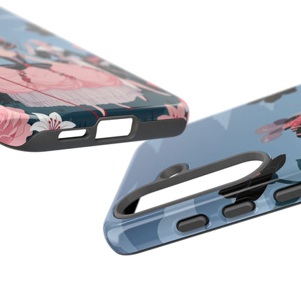 🌹🎭 The Rose Masquerade Promenade Phone Case – Art Deco Floral Elegance