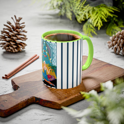 Art Deco Christmas Elegance Colorful Mugs (11oz, 15oz)
