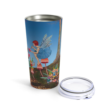 Periwinkle Painting the Petals by Ida Outhwaite Tumbler 20oz