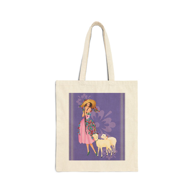 Easter Elegance Cotton Canvas Tote Bag