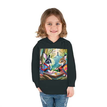 Fairy Animals Writing Wishes Toddler Pullover Fleece Hoodie