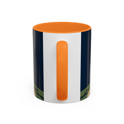 🌼🧡 The Midnight Floral Masquerade Colorful Mug – Art Deco Fashion Fantasy