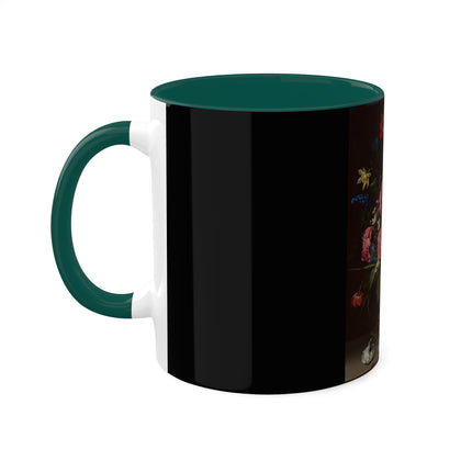 A Bouquet of Flowers by Clara Peeters Colorful Mugs, 11oz