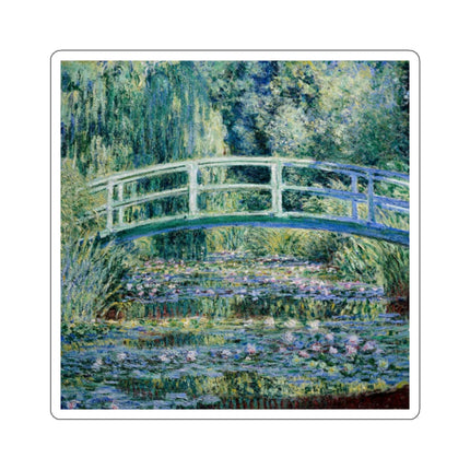 Water Lilies and Japanese Bridge by Claude Monet Kiss-Cut Stickers (4 Sizes)