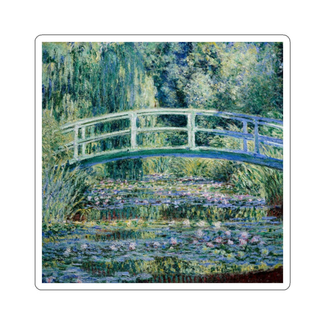 Water Lilies and Japanese Bridge by Claude Monet Kiss-Cut Stickers (4 Sizes)