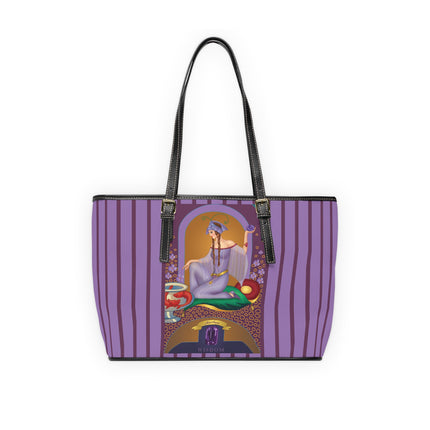 February & Amethyst (from the Gem Series) by Sofia Chiostri PU Leather Shoulder Bag