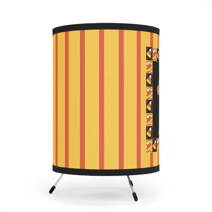 Candy Corn Skeleton Tripod Lamp