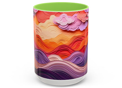 Dramatic Sunset Sky Colorful Mugs (11oz, 15oz)