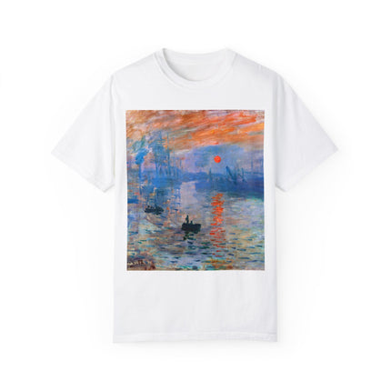 Sunrise by Claude Monet Unisex Garment-Dyed T-shirt
