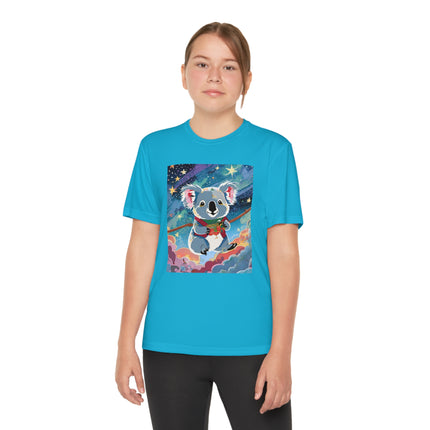 Cute Koala Youth Competitor Tee – Dreamy Skies & Whimsical Wonder