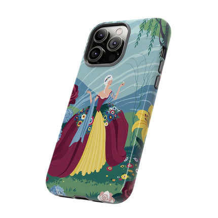 🌹🌿 The Willow Garden Promenade Phone Case – Art Deco Floral Elegance
