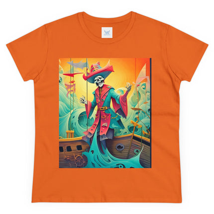 Skeleton Crew of the Misty Seas Women's Midweight Cotton Tee
