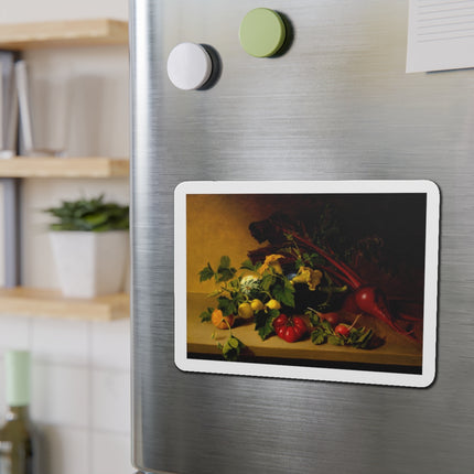 Still Life with Vegetables by James Peale Die-Cut Magnets (5 Sizes)