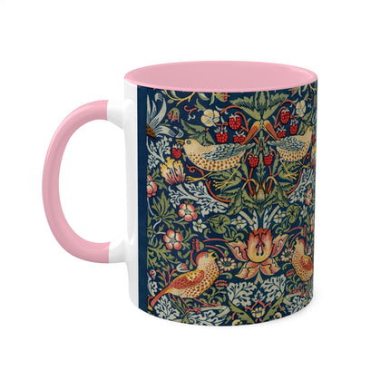 Strawberry Thief by William Morris Colorful Mugs, 11oz