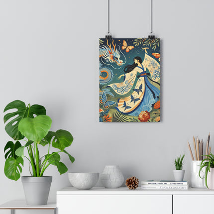 Fairy Waltz in the Butterfly Garden Giclée Art Print