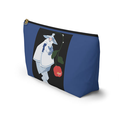 Blue & White Porcelain Geisha Cosmetic Bag – Quiet Elegance & Timeless Grace