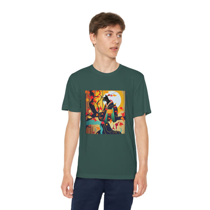 Black Cat in Kimono Youth Competitor Tee