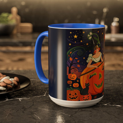 🧙‍♀️🎃 The Witch Of Pumpkin Moon Hollow Colorful Mug – Whimsical Halloween Magic