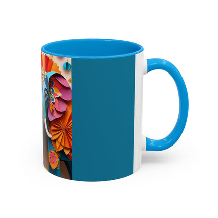 Elephant at an Autumn Festival Colorful Mugs (11oz, 15oz)