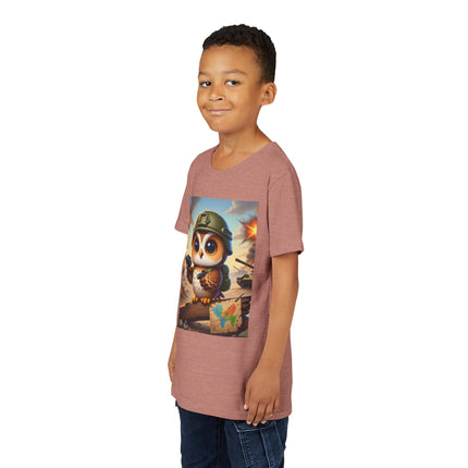 Owl on the Front Lines Youth Short Sleeve Tee