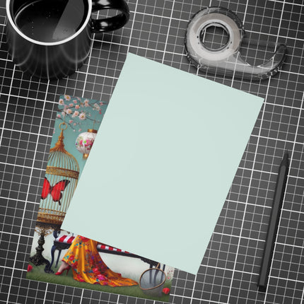 Reading In A Painted Garden Postcard Bundles (envelopes included) - Bundles of 10, 30, 50 Pieces