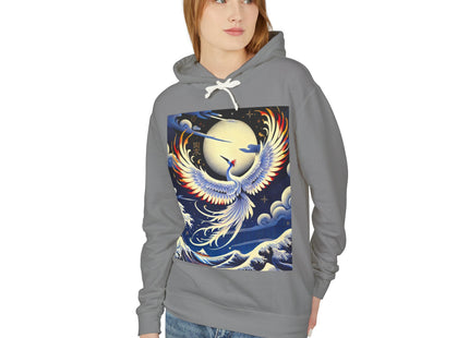Majestic White Crane Hoodie