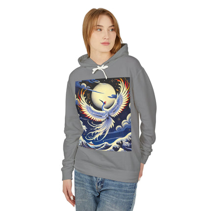 Majestic White Crane Hoodie