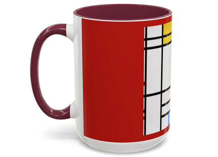 Place de la Concorde by Piet Mondrian Colorful Mugs (11oz, 15oz)