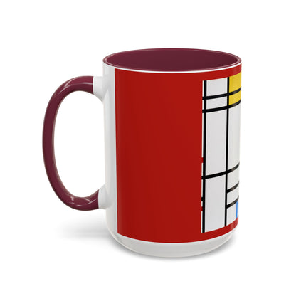 Place de la Concorde by Piet Mondrian Colorful Mugs (11oz, 15oz)