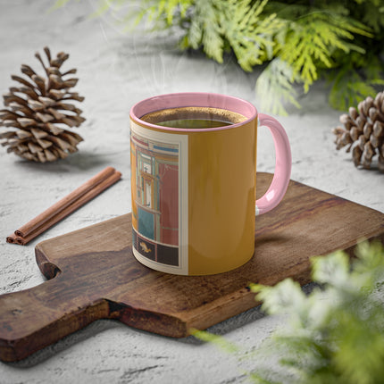 Pompeii Walls Pl.20 by Victor Steeger Colorful Mugs, 11oz