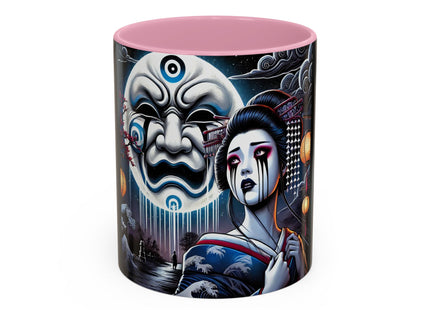 Geisha’s Black Ink Tears Colorful Mugs (11oz, 15oz)